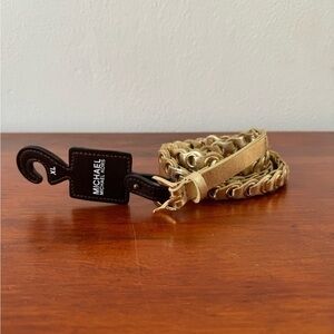 New with tags Michael kors gold grommet skinny belt sz xl